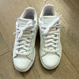 Adidas Stan Smith Quilted White Leather Sneakers Women’s Size 8